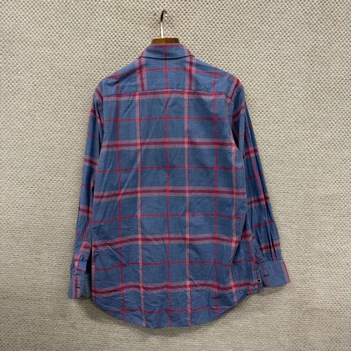 닥스 캐쥬얼 자수로고 체크무늬 셔츠 100 D12241 상품이미지2