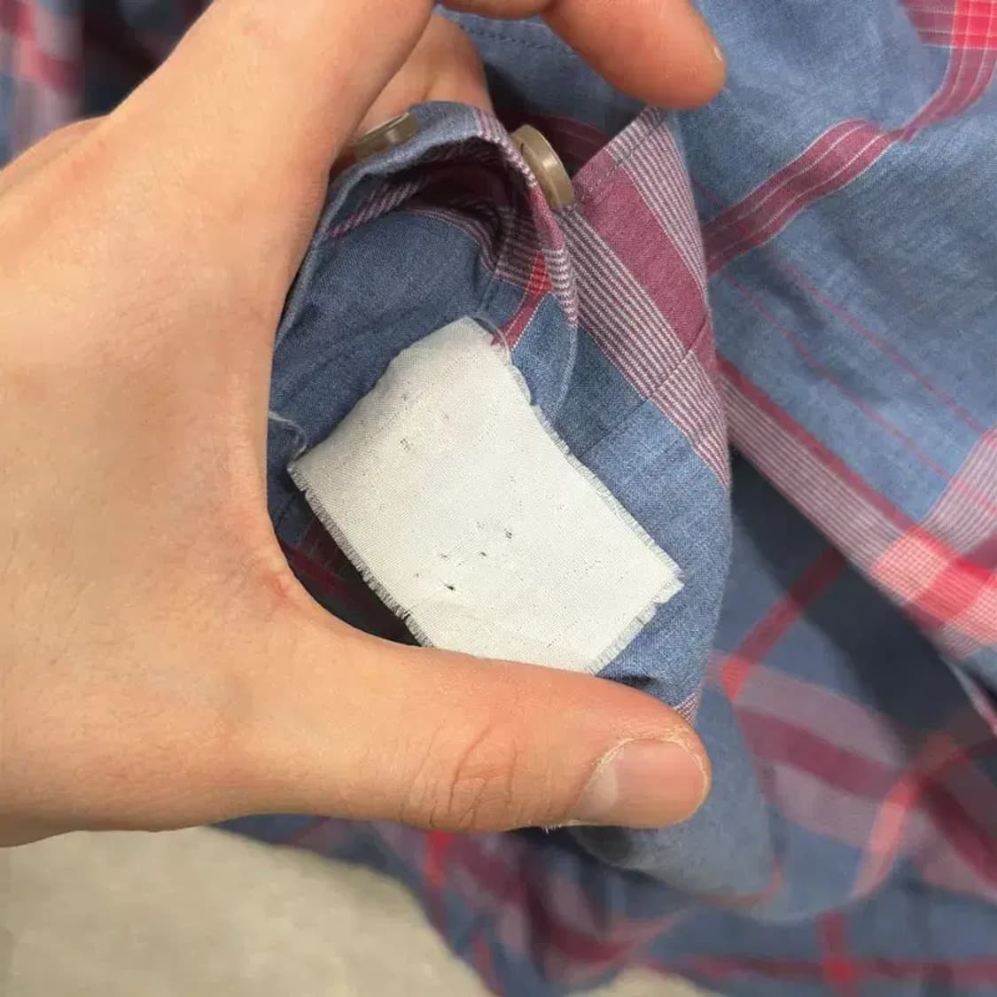 닥스 캐쥬얼 자수로고 체크무늬 셔츠 100 D12241 상품이미지4