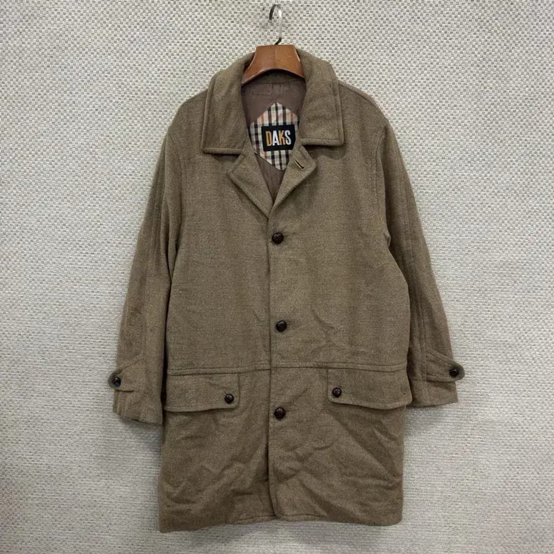 닥스 캐쥬얼 버튼 카라 울 코트 105 D12250 상품이미지1