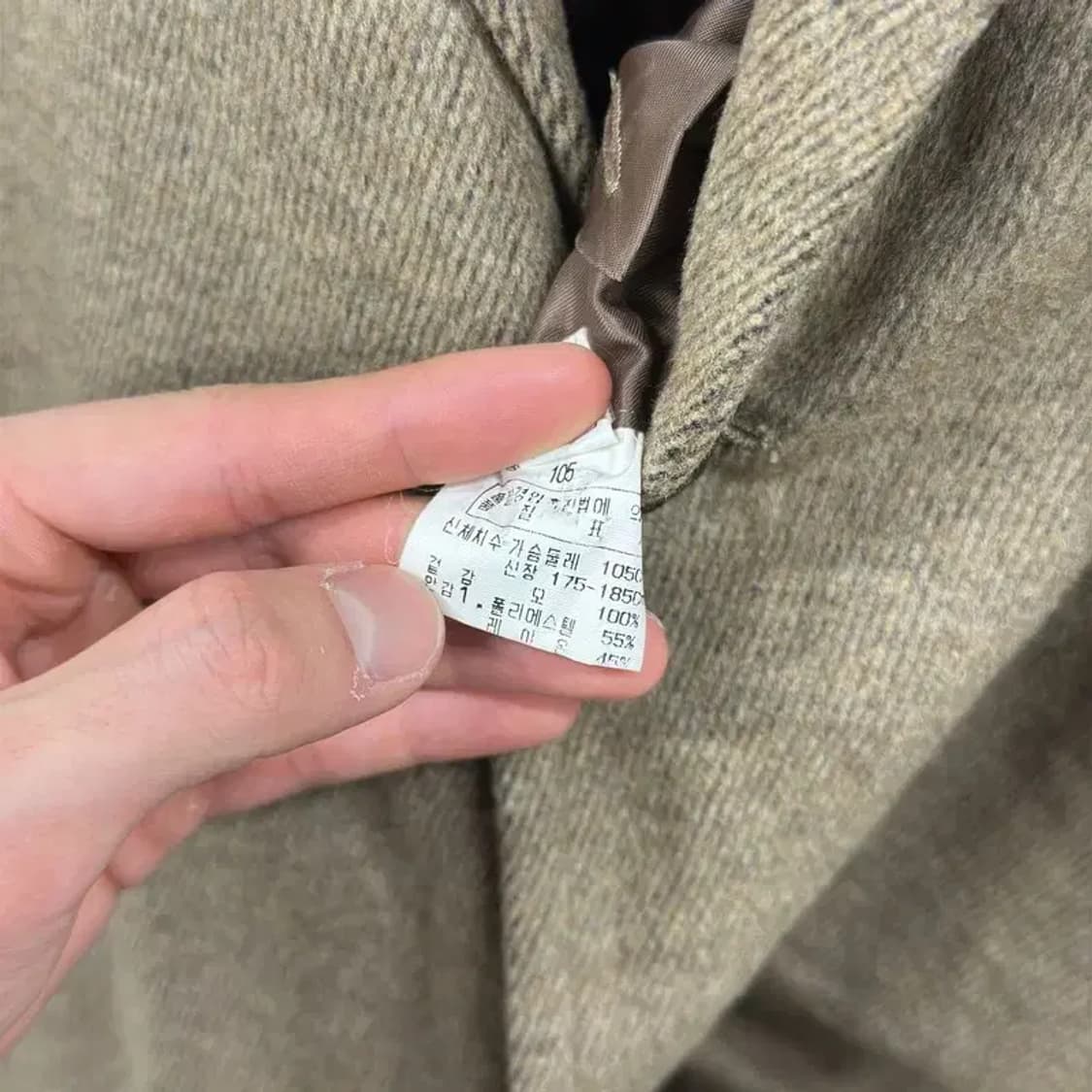 닥스 캐쥬얼 버튼 카라 울 코트 105 D12250 상품이미지4