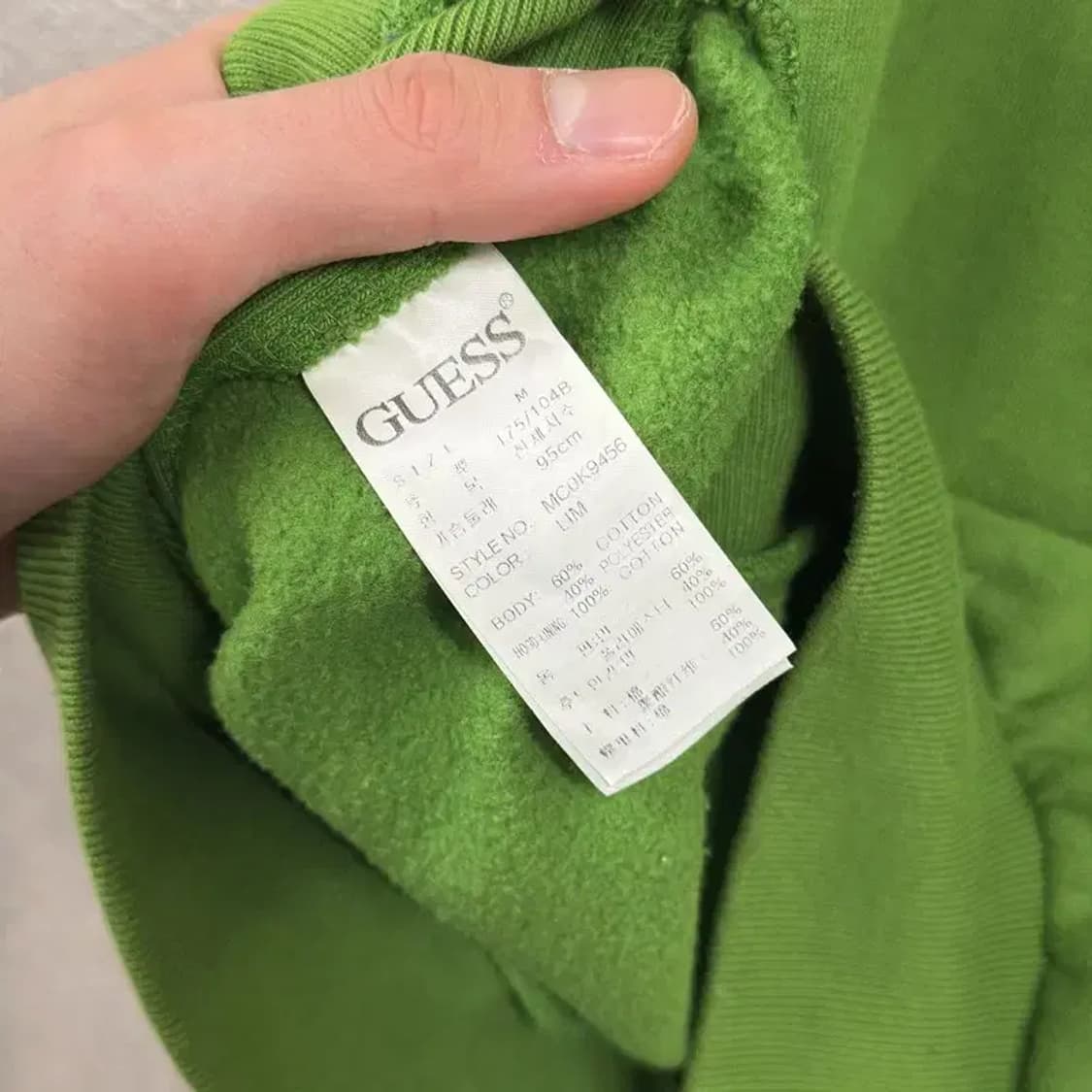 게스 캐쥬얼 약기모 자수 빅로고 후드티 95 D12261 상품이미지4