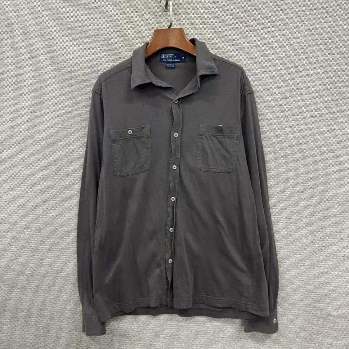 폴로 캐쥬얼 더블포켓 코튼 오버핏 셔츠 95 D12244 상품이미지1