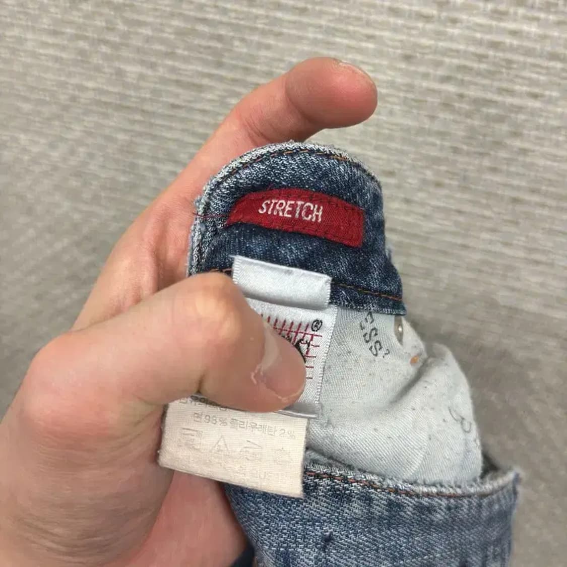 게스 캐쥬얼 로우드로즈 데님 청바지 29인치 D12274 상품이미지3