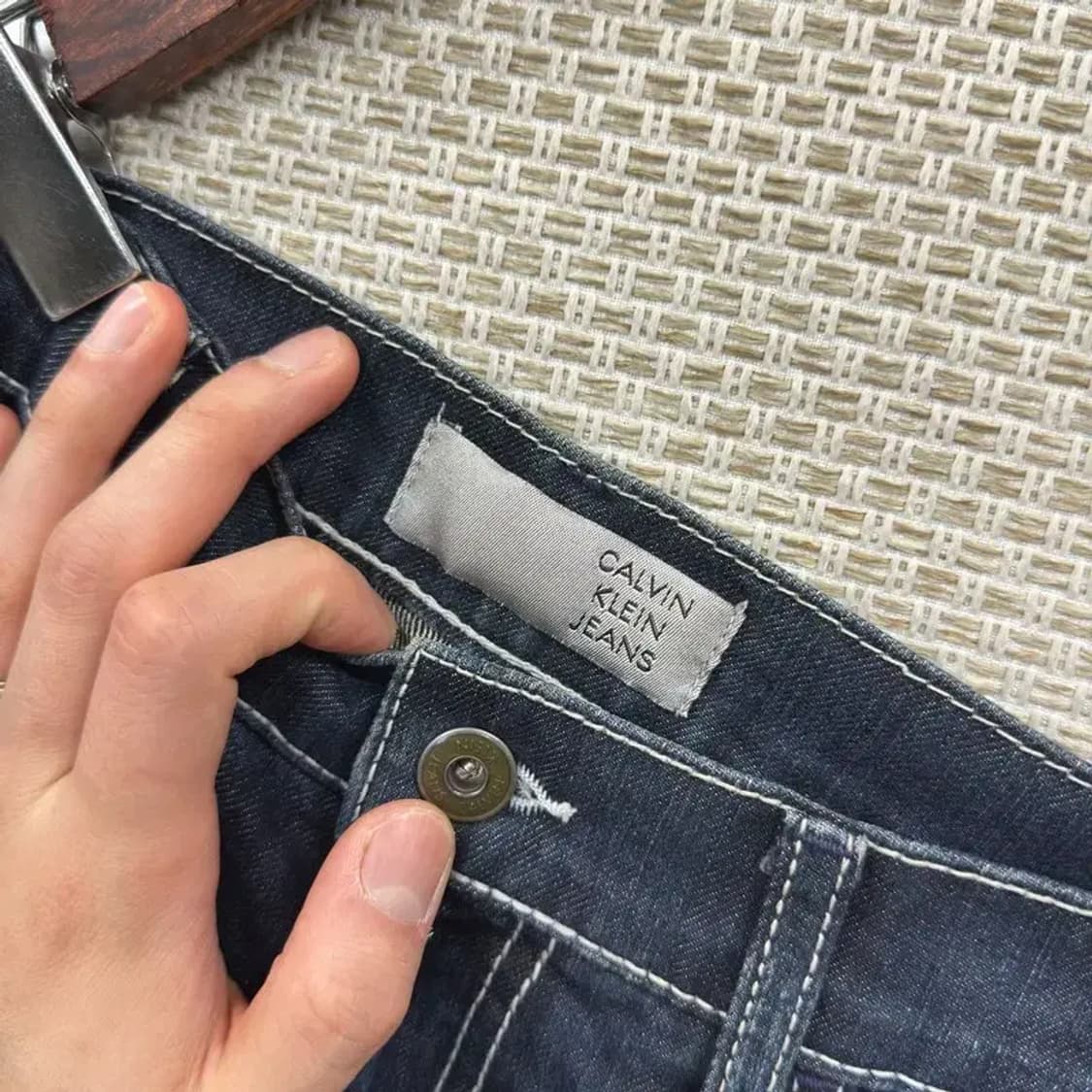 캘빈클라인 캐쥬얼 일자 데님 청바지 30인치 D12275 상품이미지5