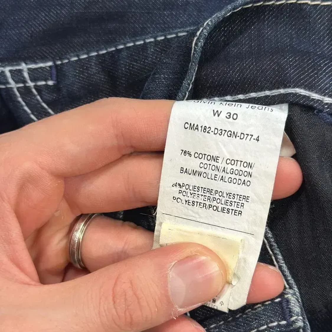 캘빈클라인 캐쥬얼 일자 데님 청바지 30인치 D12275 상품이미지6