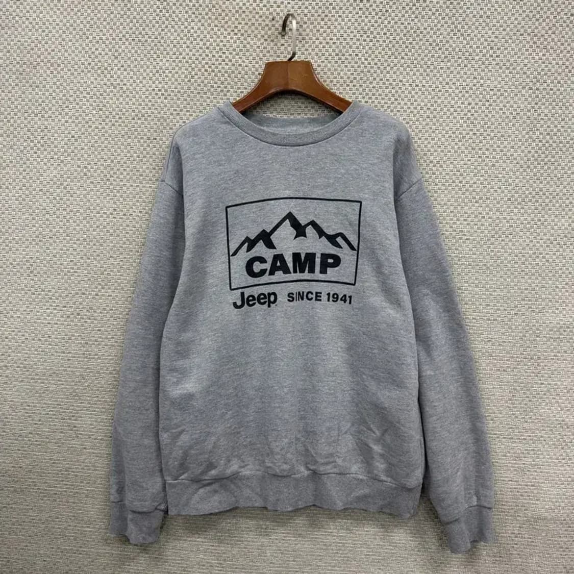 지프 JEEP 캐쥬얼 프린팅 로고 맨투맨 100 D12249 상품이미지1