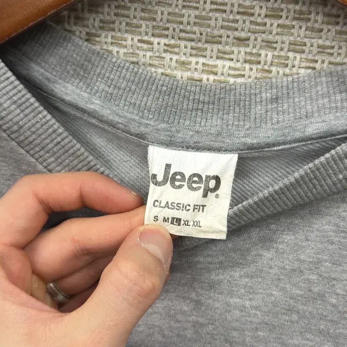 지프 JEEP 캐쥬얼 프린팅 로고 맨투맨 100 D12249 상품이미지3