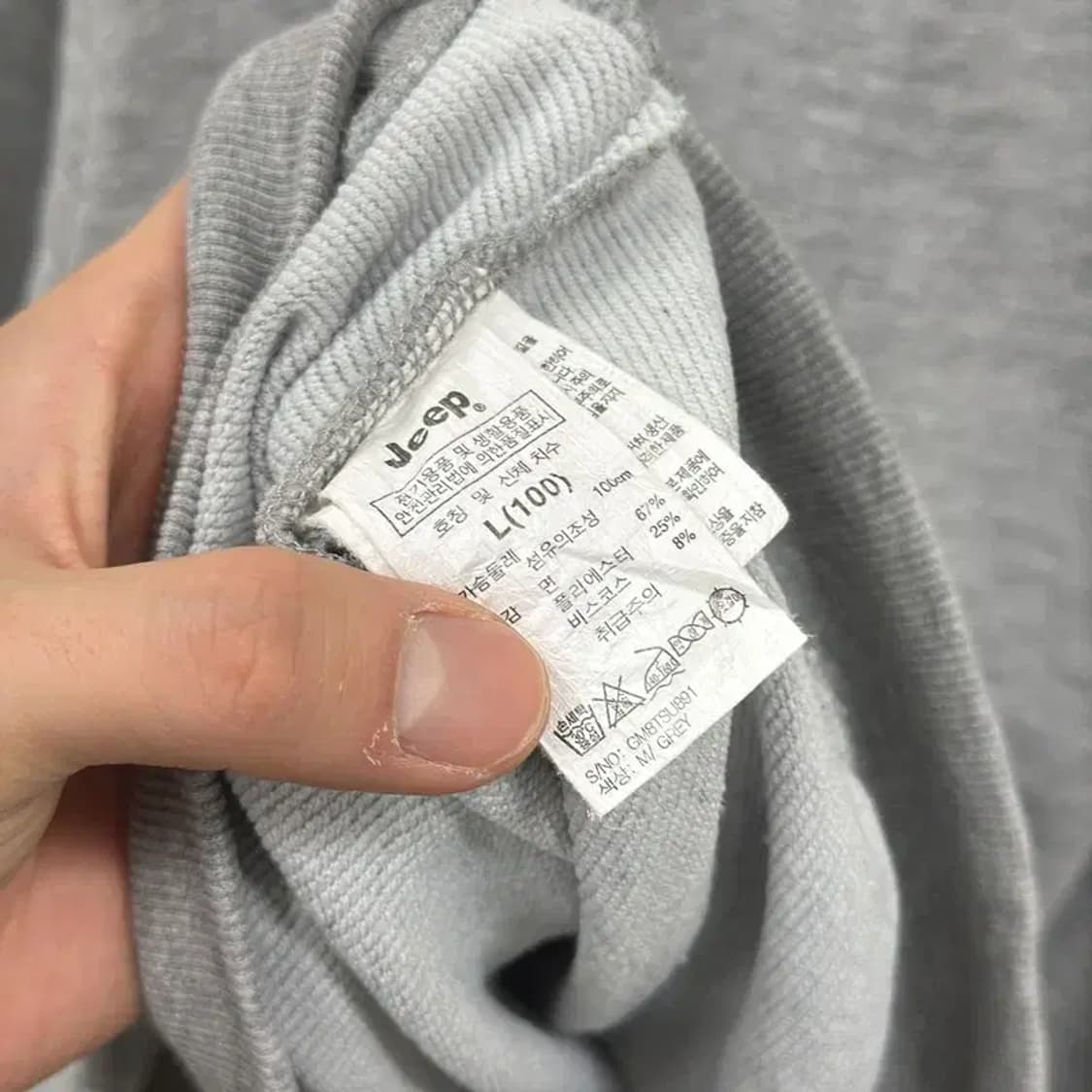 지프 JEEP 캐쥬얼 프린팅 로고 맨투맨 100 D12249 상품이미지4