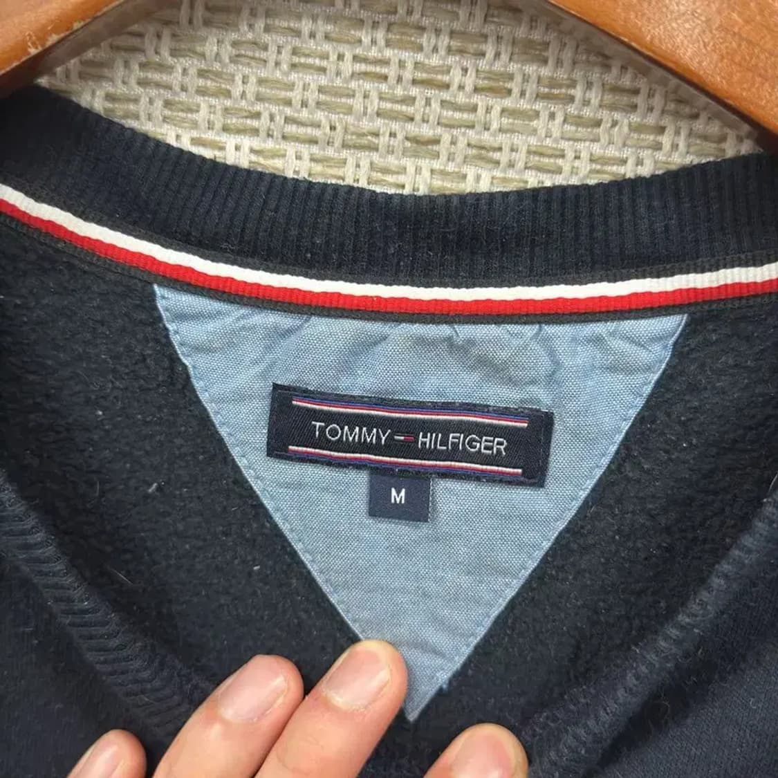 타미힐피거 캐쥬얼 약기모 자수로고 맨투맨 95 D12252 상품이미지3