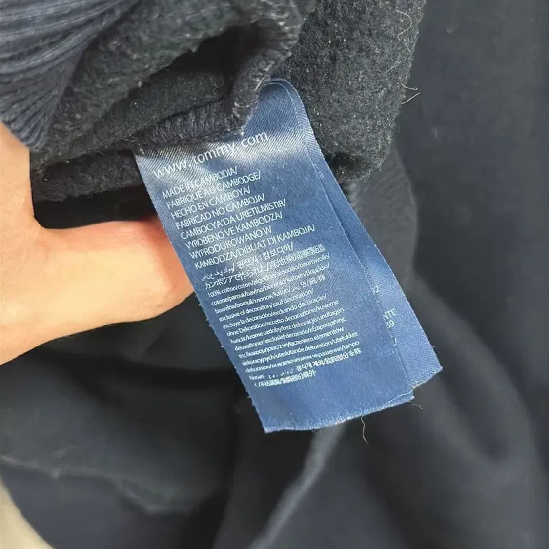 타미힐피거 캐쥬얼 약기모 자수로고 맨투맨 95 D12252 상품이미지4