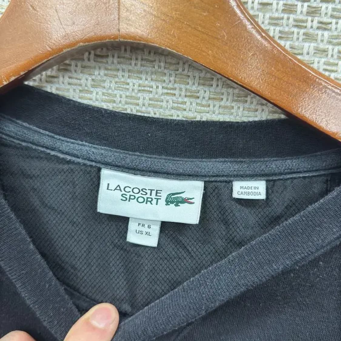 라코스테 캐쥬얼 자수로고 긴팔 맨투맨 D12266 상품이미지3