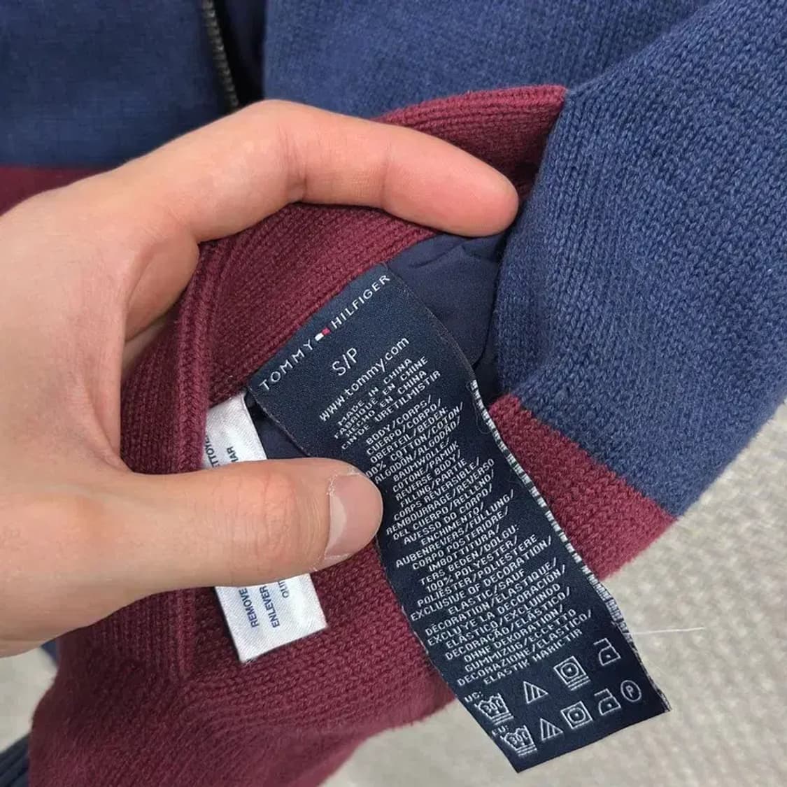 타미힐피거 캐쥬얼 리버시블 양면 경량 패딩 조끼 90 A00004 상품이미지5