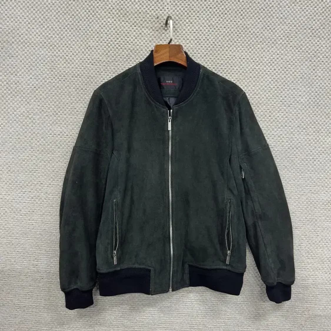 지이크 캐쥬얼 스웨이드 염소가죽 블루종 자켓 95 A00005 상품이미지1