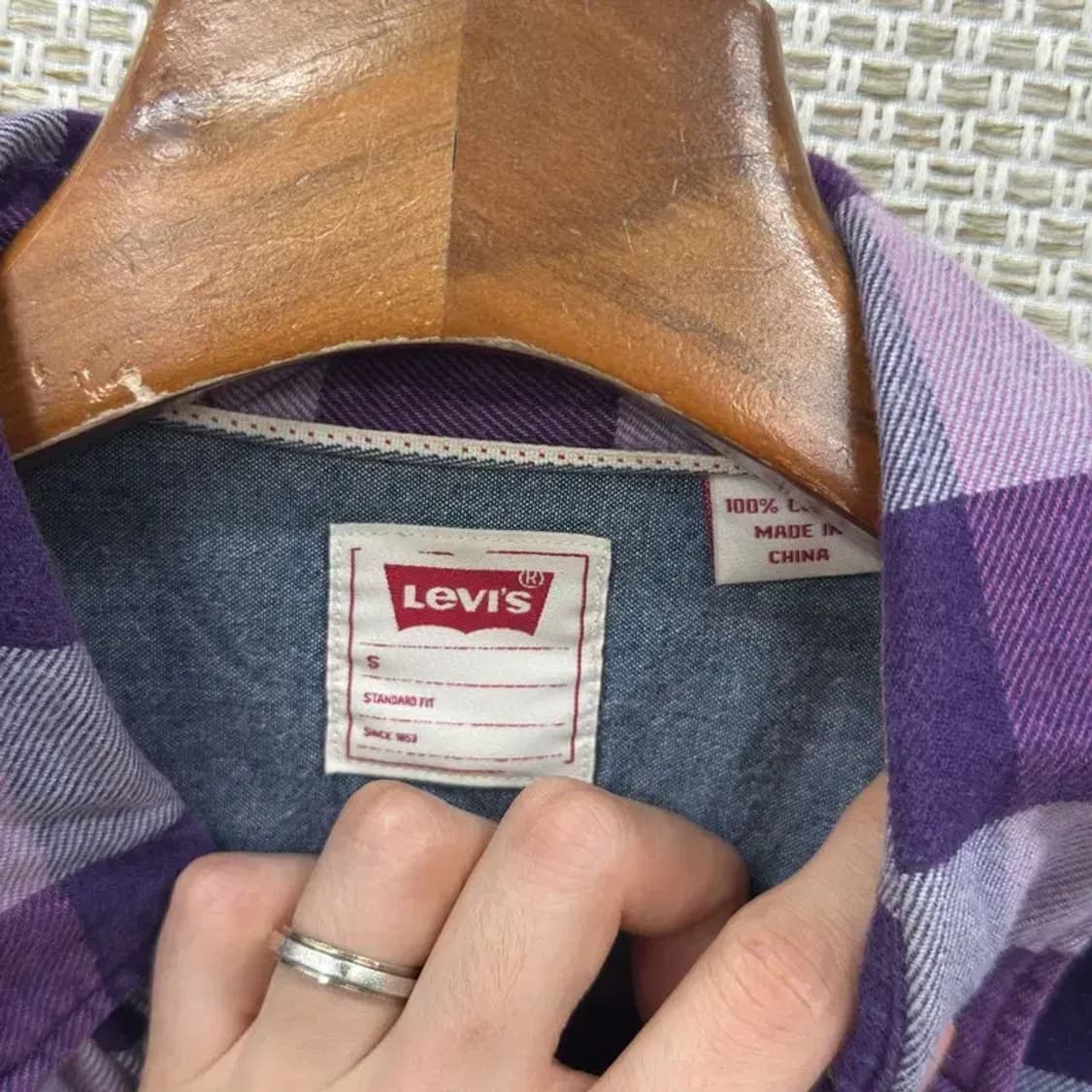 리바이스 캐쥬얼 체크 긴팔 셔츠 90 A00006 상품이미지3