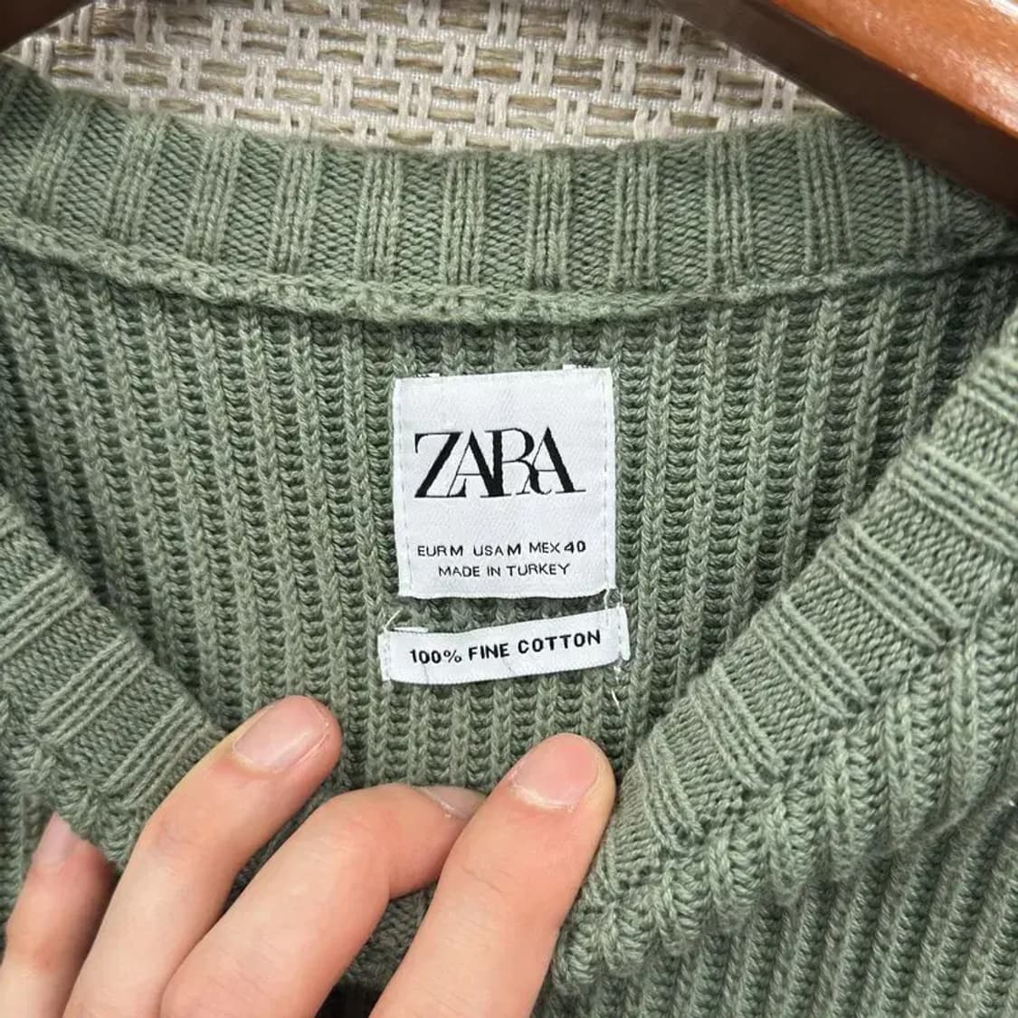 자라 ZARA 캐쥬얼 라운드넥 긴팔 니트 95 A00008 상품이미지3