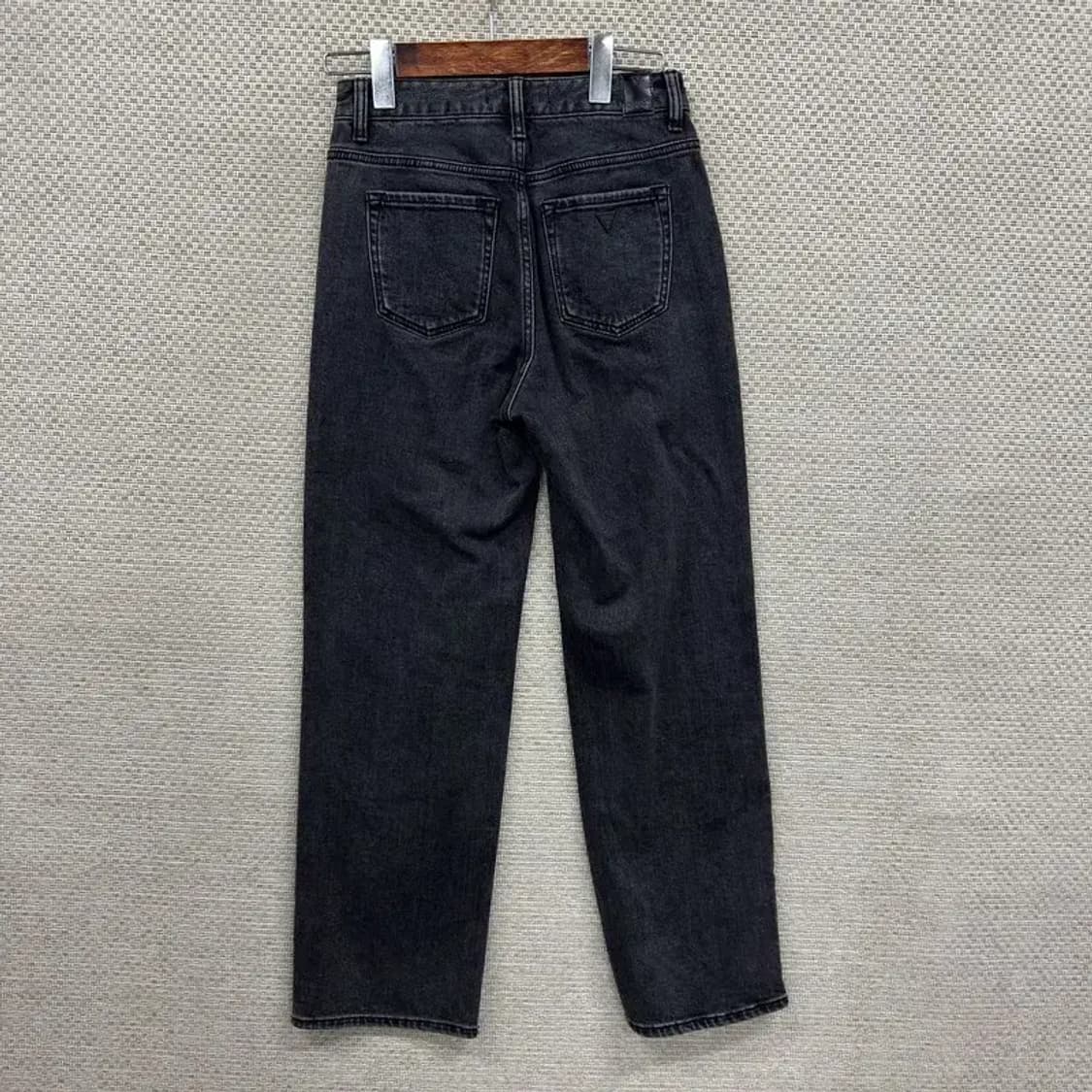 게스 캐쥬얼 흑장 와이드 데님 청바지 24인치 A00031 상품이미지2