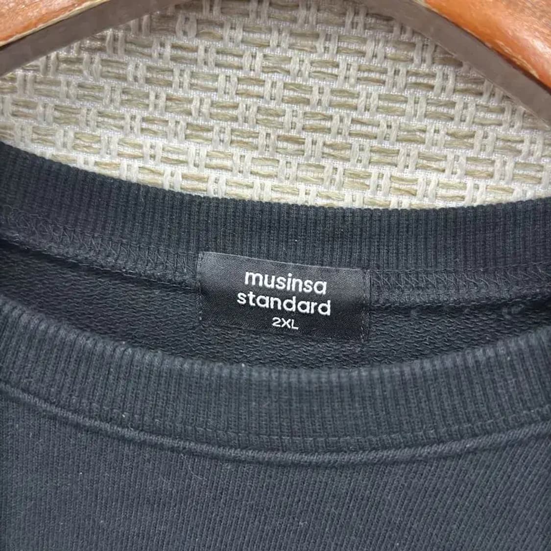 무신사스탠다드 캐쥬얼 빅사이즈 무지 맨투맨 110 A00026 상품이미지3