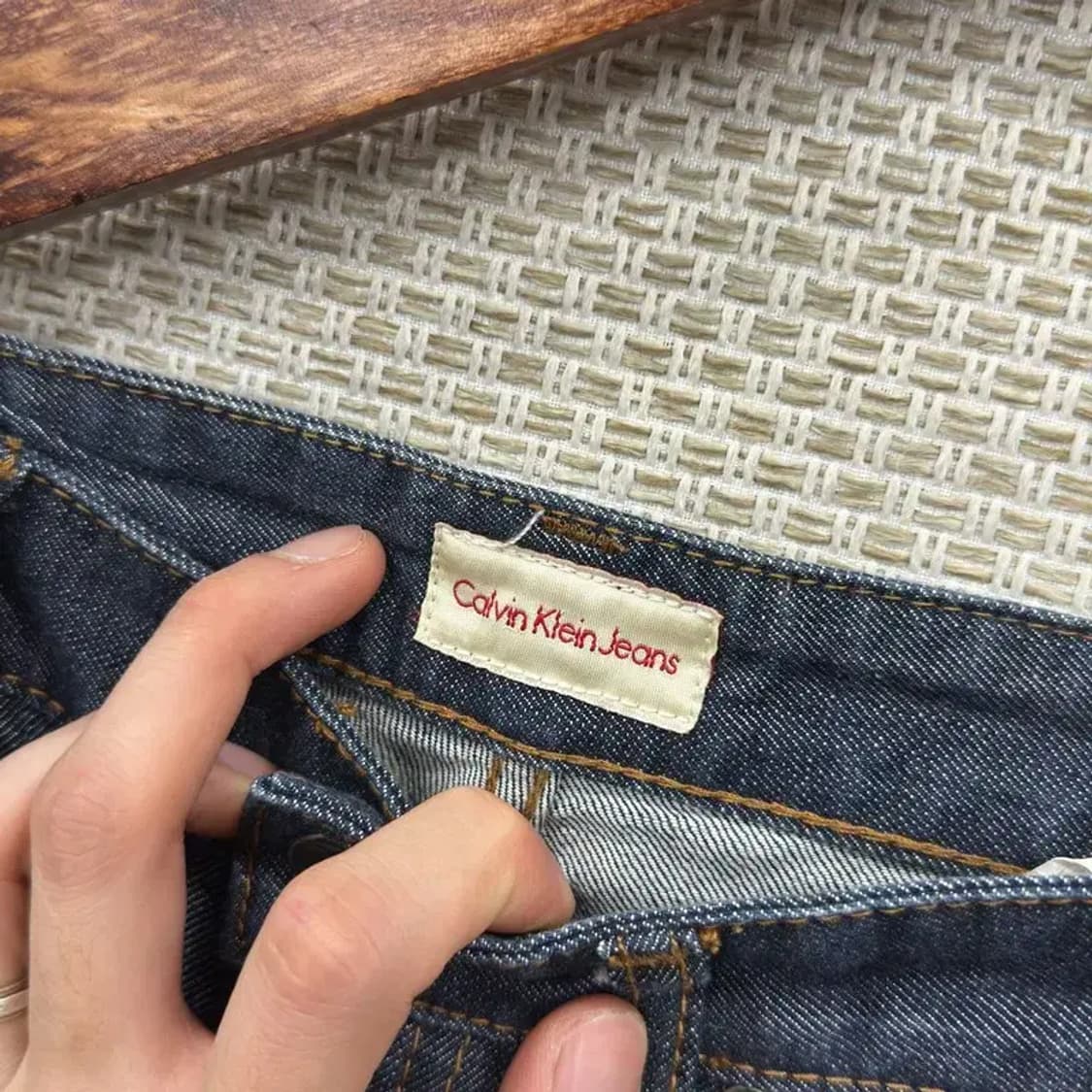 캘빈클라인 캐쥬얼 로우드로즈 데님 청바지 25인치 A00040 상품이미지4