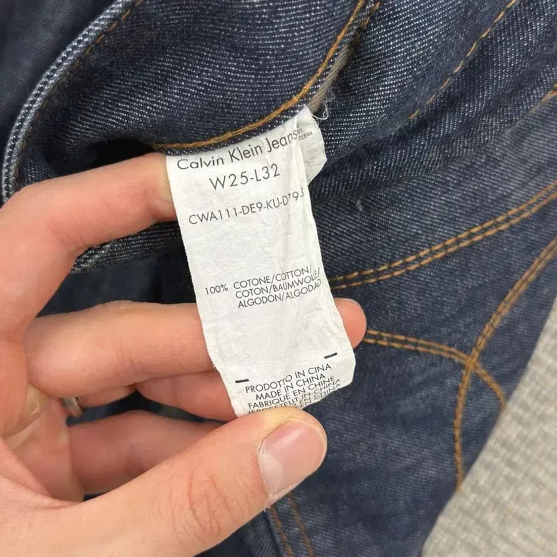 캘빈클라인 캐쥬얼 로우드로즈 데님 청바지 25인치 A00040 상품이미지5