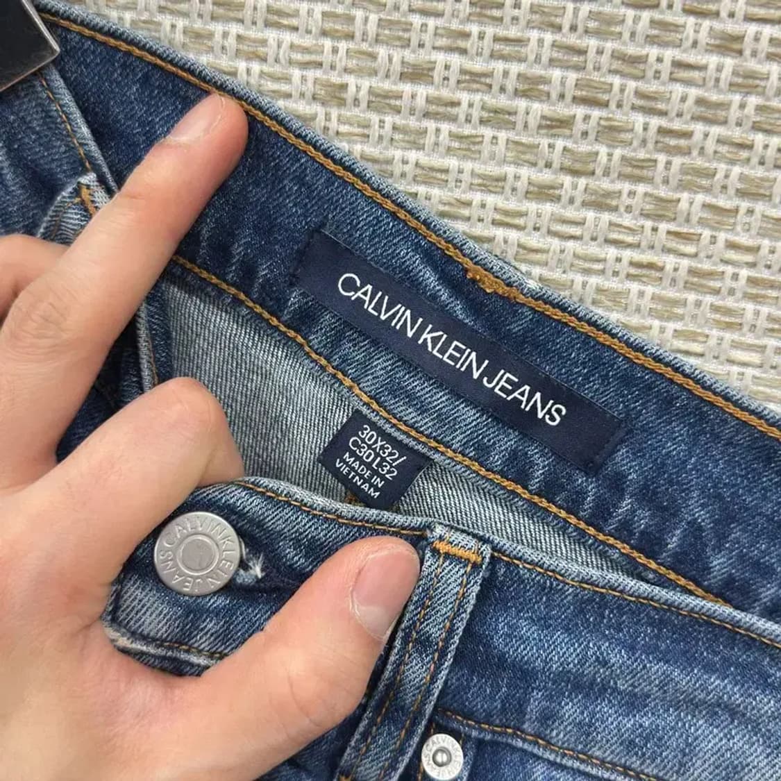 캘빈클라인 캐쥬얼 데님 일자 청바지 30인치 A00036 상품이미지4