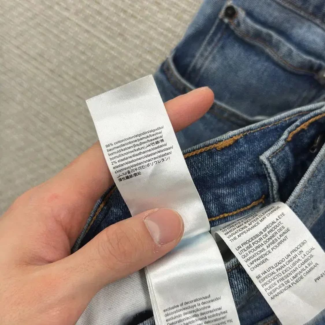 캘빈클라인 캐쥬얼 데님 일자 청바지 30인치 A00036 상품이미지5