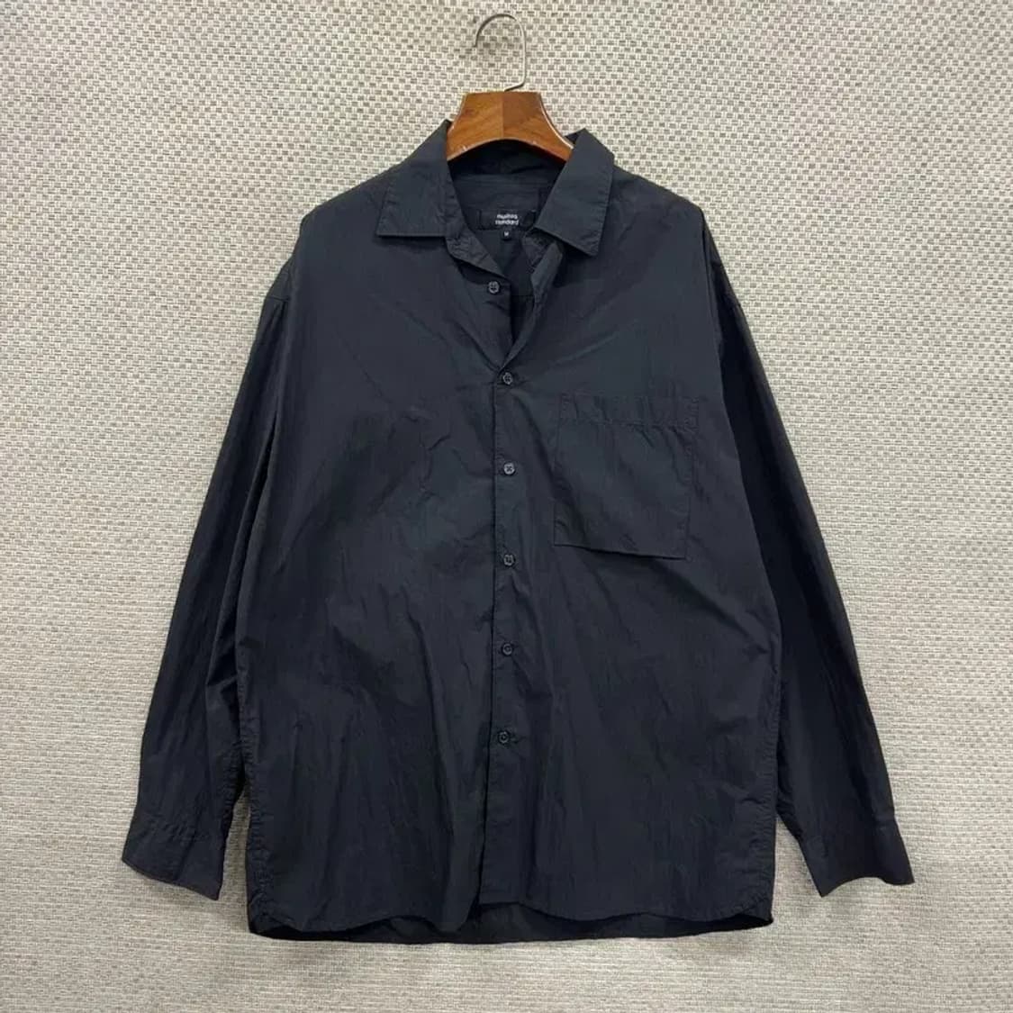 무신사스탠다드 캐쥬얼 포켓 블랙 셔츠 95 A00025 상품이미지1