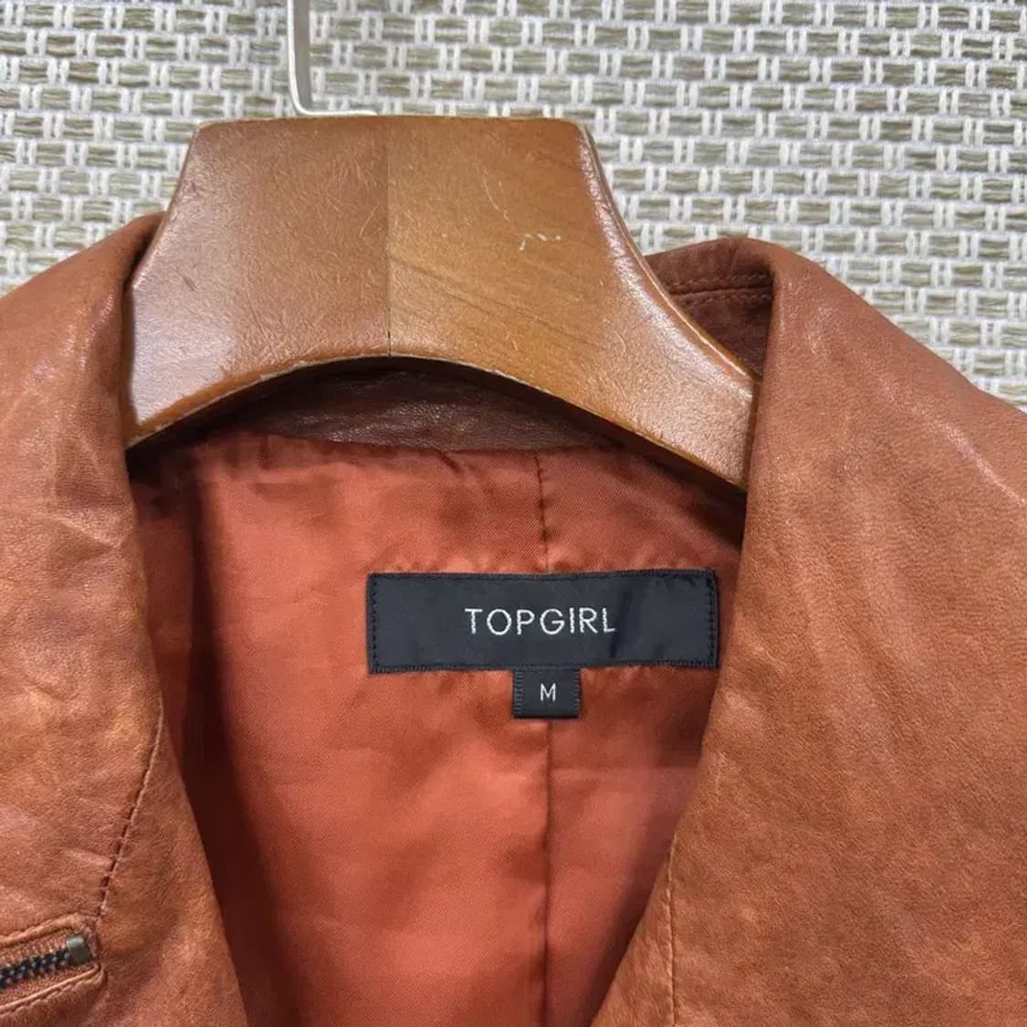 빈티지 양가죽 여성 크롭 라이더 자켓 95 A00093 상품이미지3