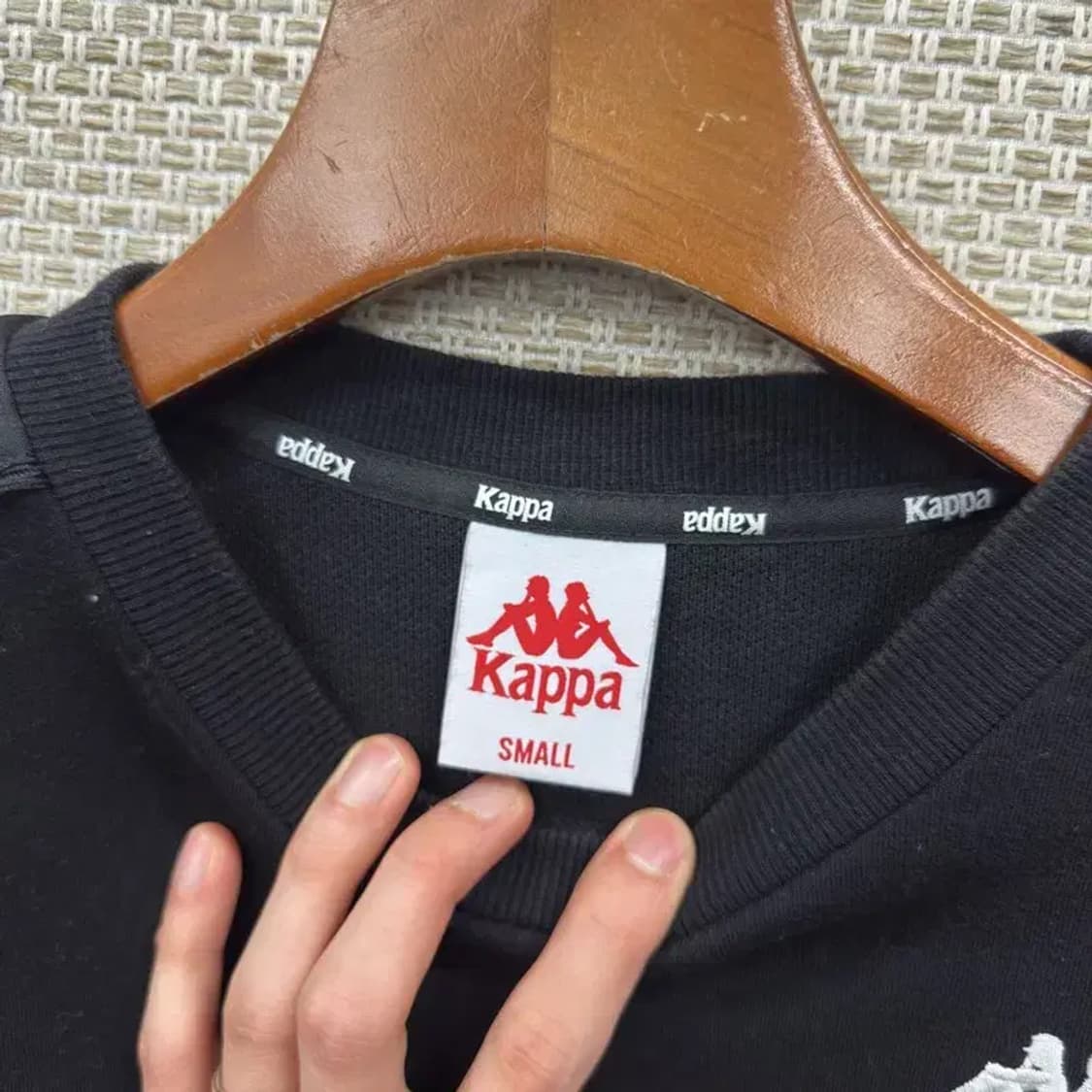 카파 캐쥬얼 자수로고 사이드라인 오버핏 맨투맨 90 A00101 상품이미지3