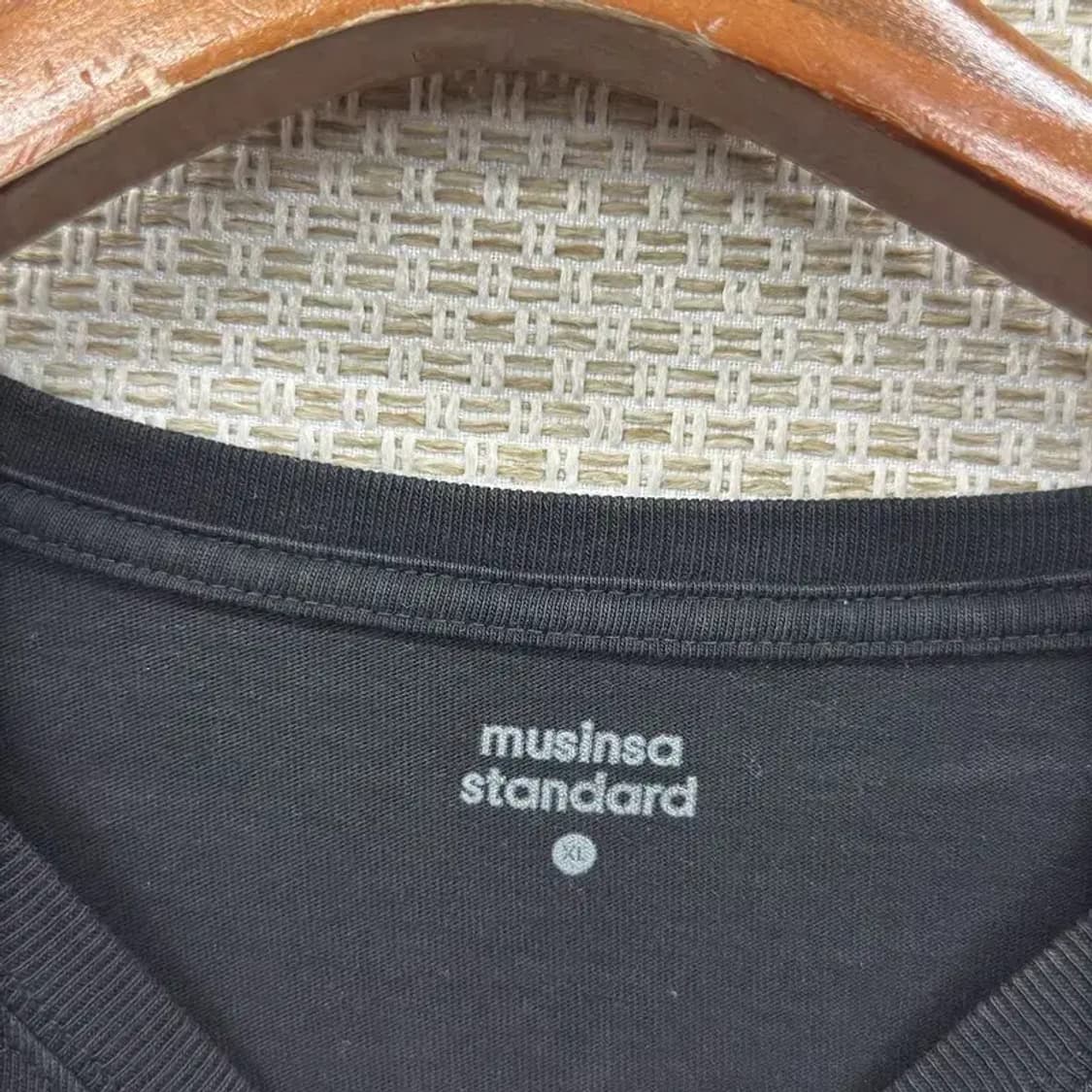 무신사스탠다드 캐쥬얼 블랙 무지 긴팔티 롱슬리브 105 A00090 상품이미지3