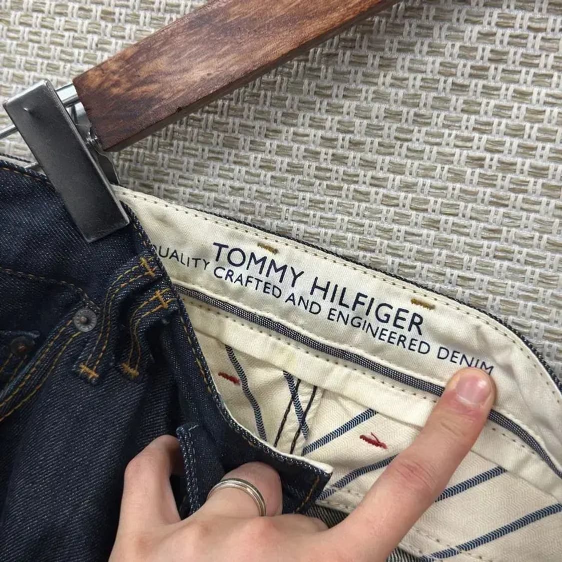 타미힐피거 올드스쿨 슬림핏 데님 청바지 31인치 A00119 상품이미지5