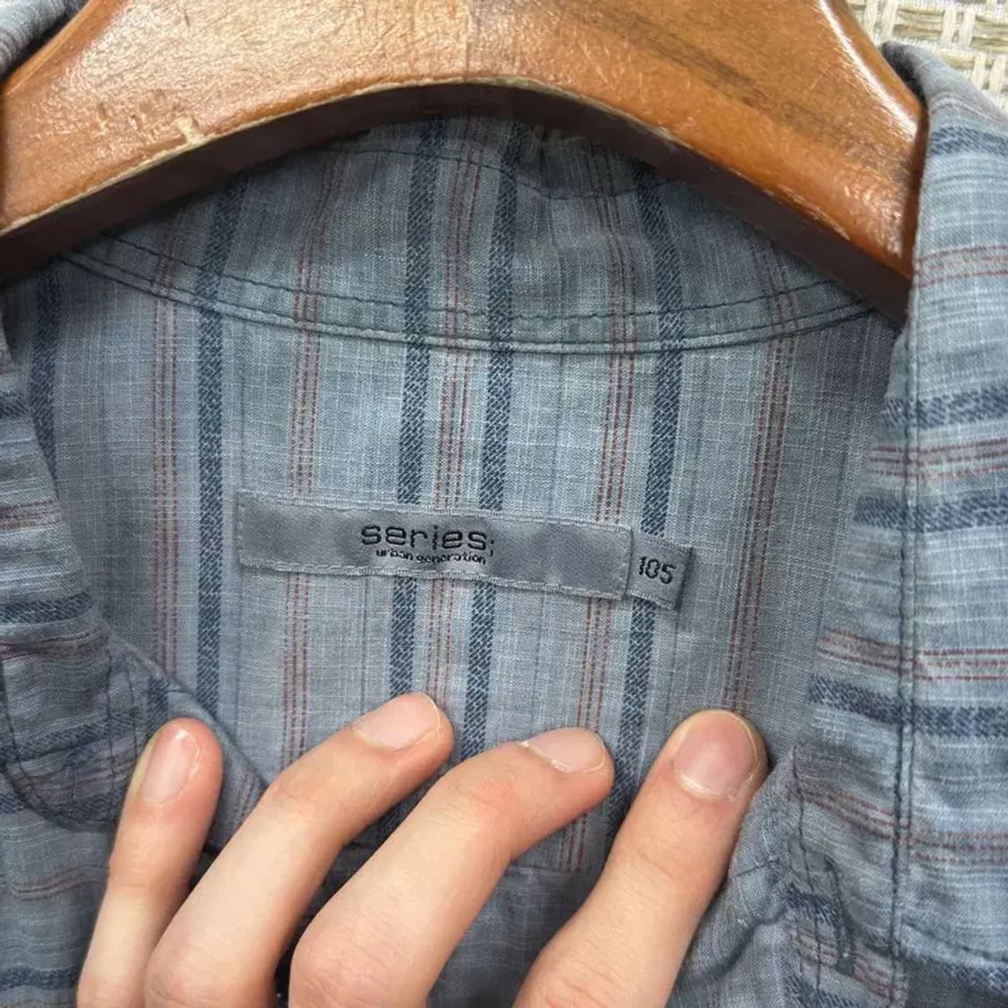 시리즈 캐쥬얼 스트라이프 긴팔 셔츠 105 A00106 상품이미지3