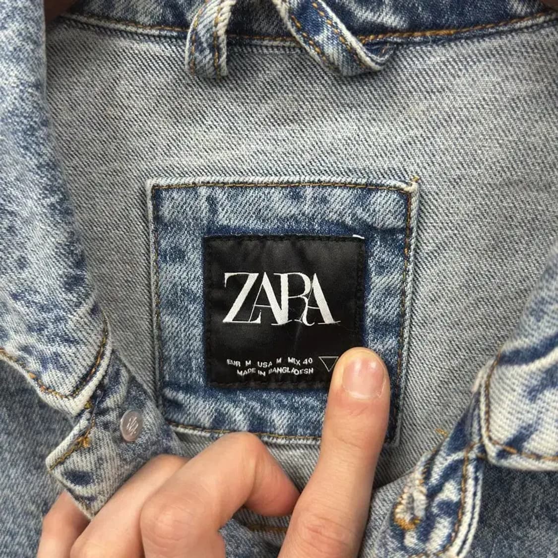 자라 ZARA 빈티지 캐쥬얼 데님 청자켓 95 A00103 상품이미지3