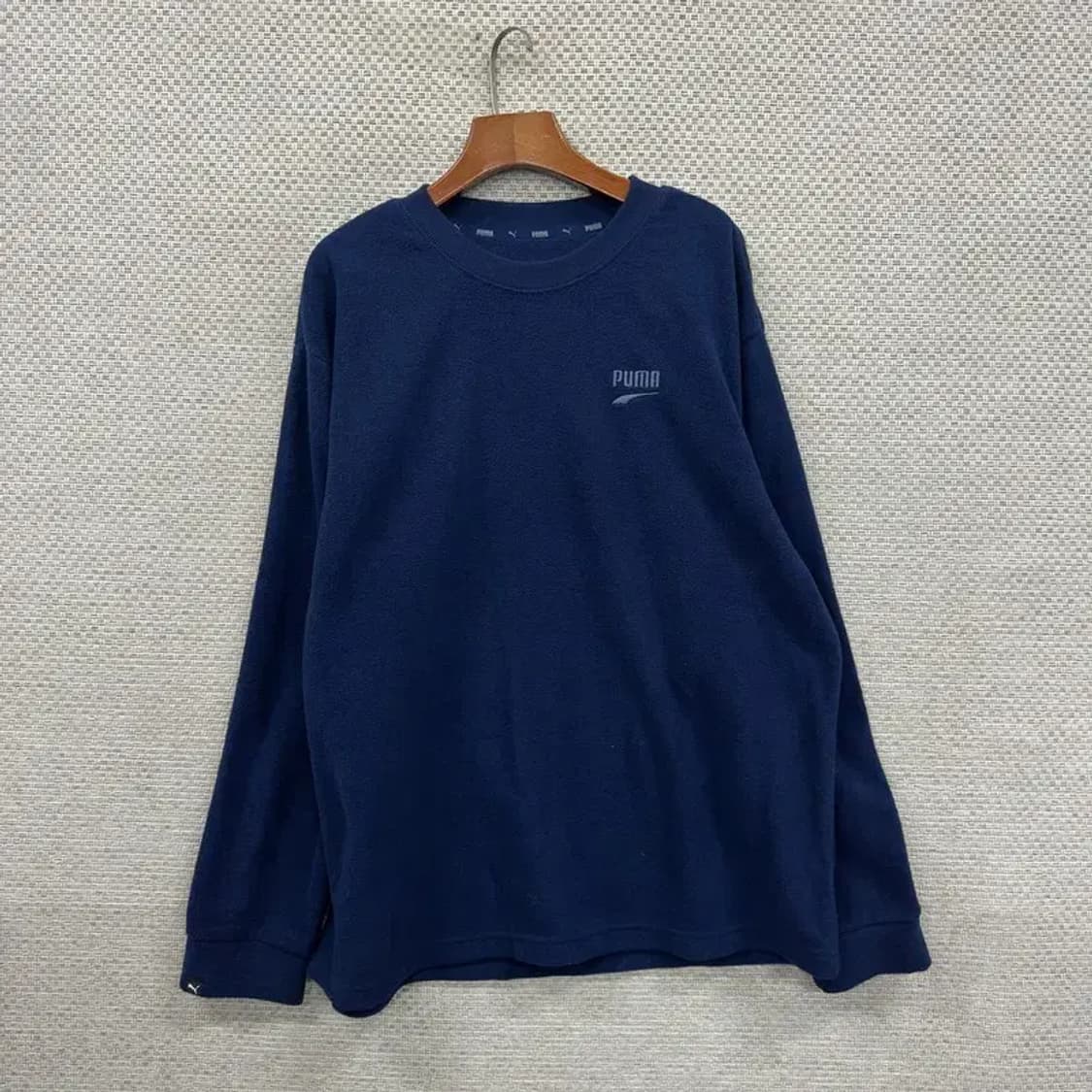 푸마 캐쥬얼 자수로고 후리스 긴팔 티 110 A00171 상품이미지1