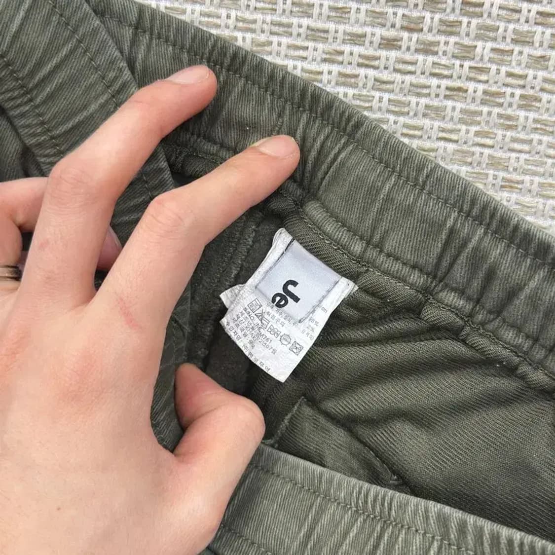 지프 JEEP 밴딩 카고 조거팬츠 바지 38인치 A00195 상품이미지4