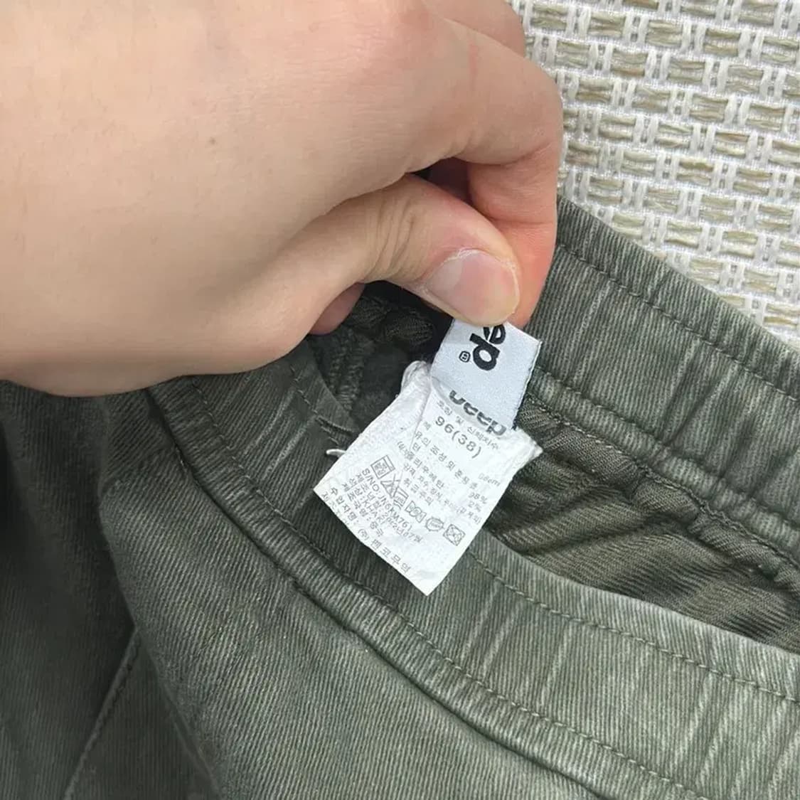 지프 JEEP 밴딩 카고 조거팬츠 바지 38인치 A00195 상품이미지5