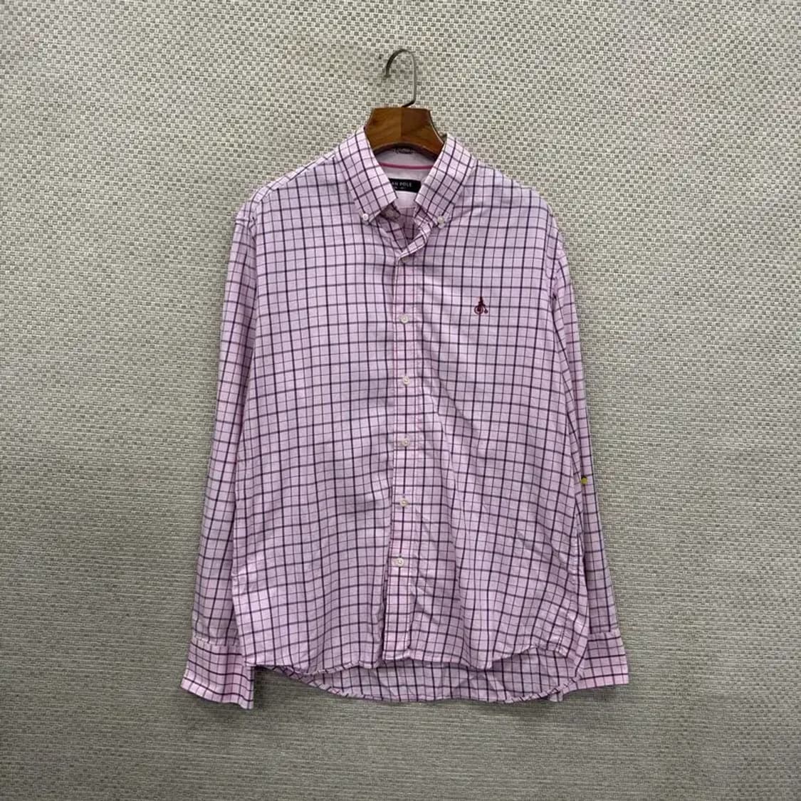 빈폴 캐쥬얼 자수로고 체크 셔츠 100 A00241 상품이미지1