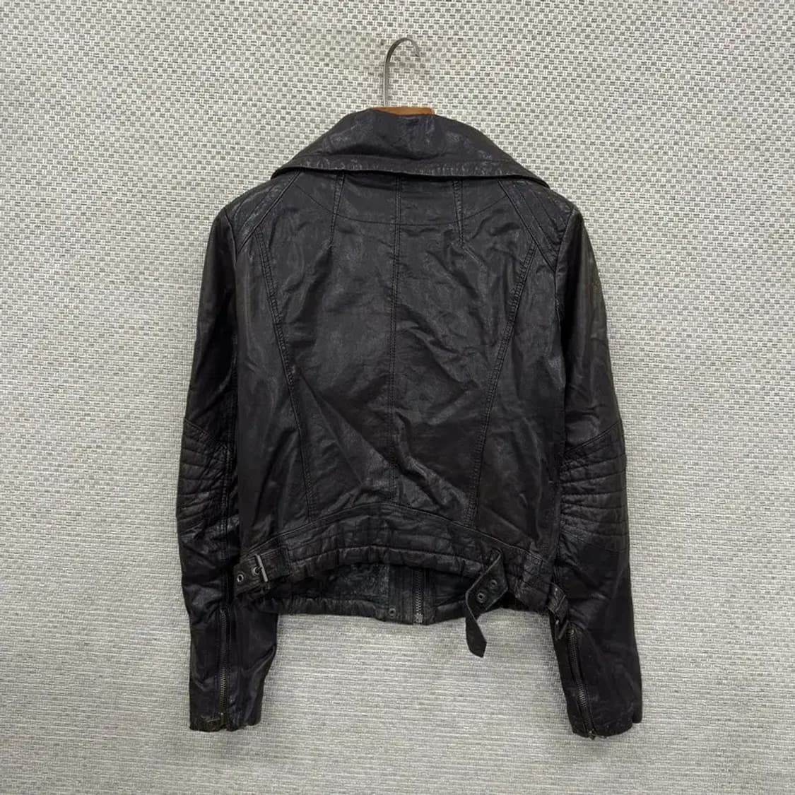 게스 빈티지 양가죽 라이더 자켓 85 A00242 상품이미지2