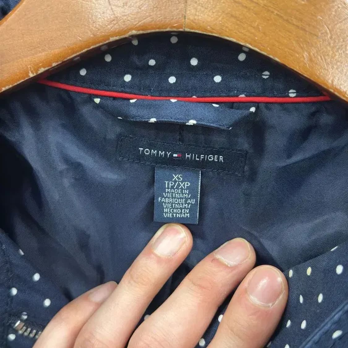 타미힐피거 캐쥬얼 도트패턴 야상 자켓 85 A00249 상품이미지3