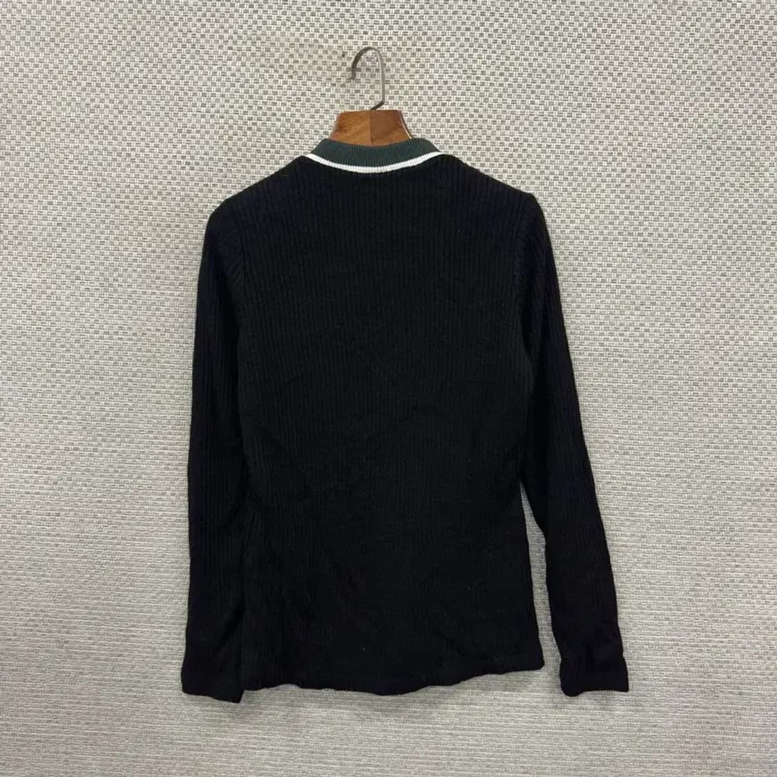 와이드앵글 골프 스트라이프 반집업 울 니트 90 A00257 상품이미지2