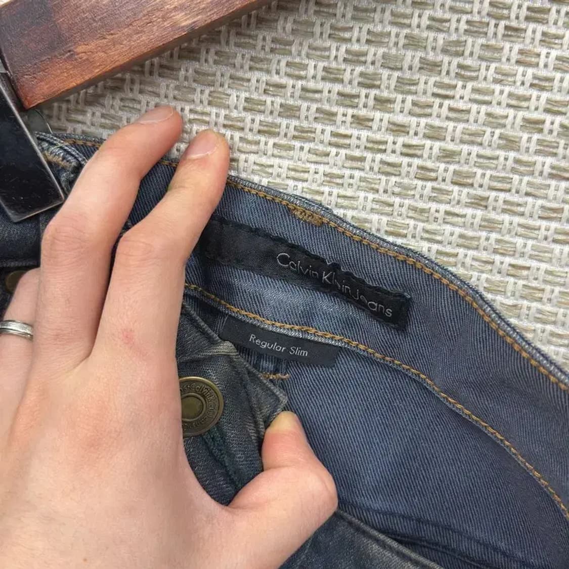 캘빈클라인 빈티지 워싱 스판 데님 청바지 28인치 A00271 상품이미지4