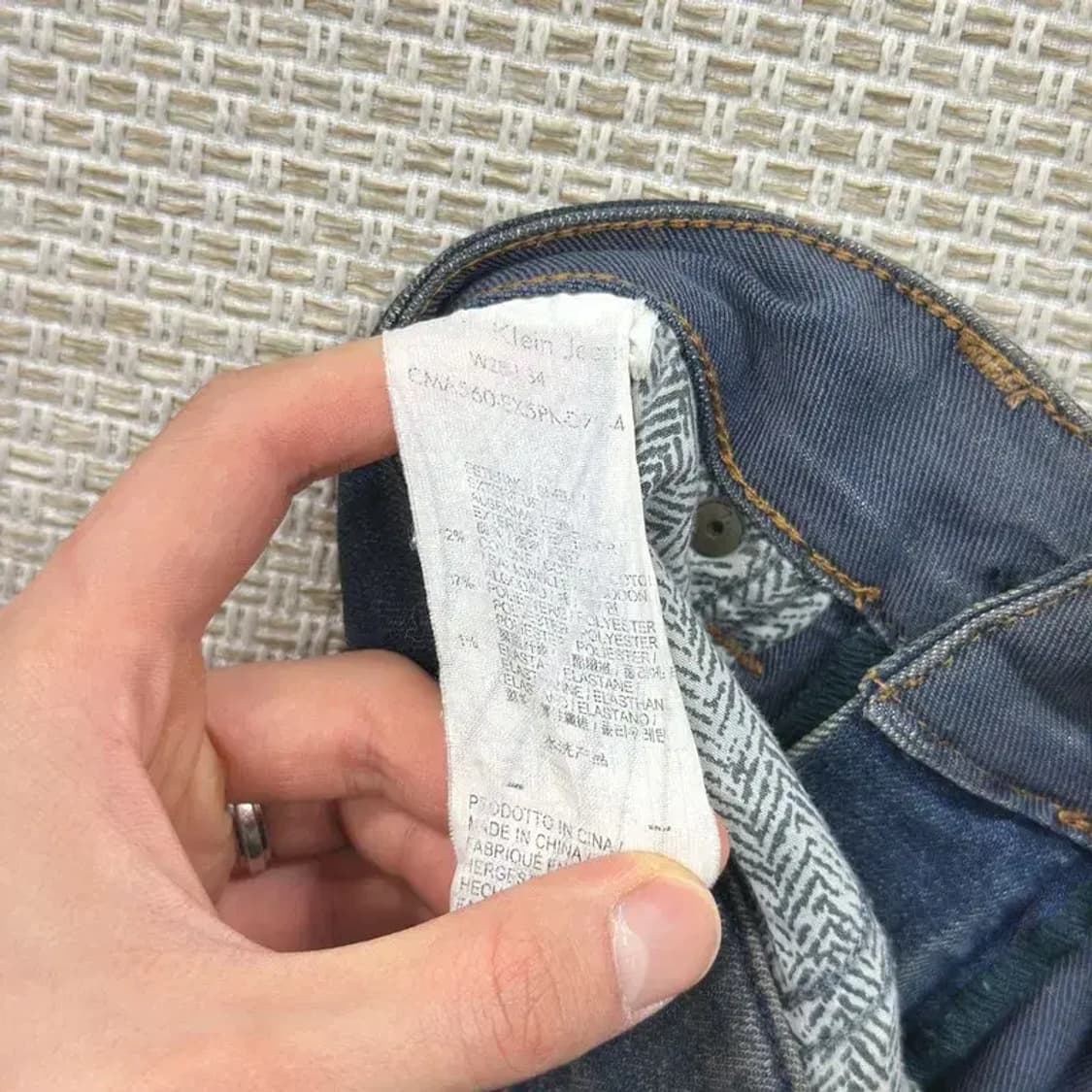 캘빈클라인 빈티지 워싱 스판 데님 청바지 28인치 A00271 상품이미지5