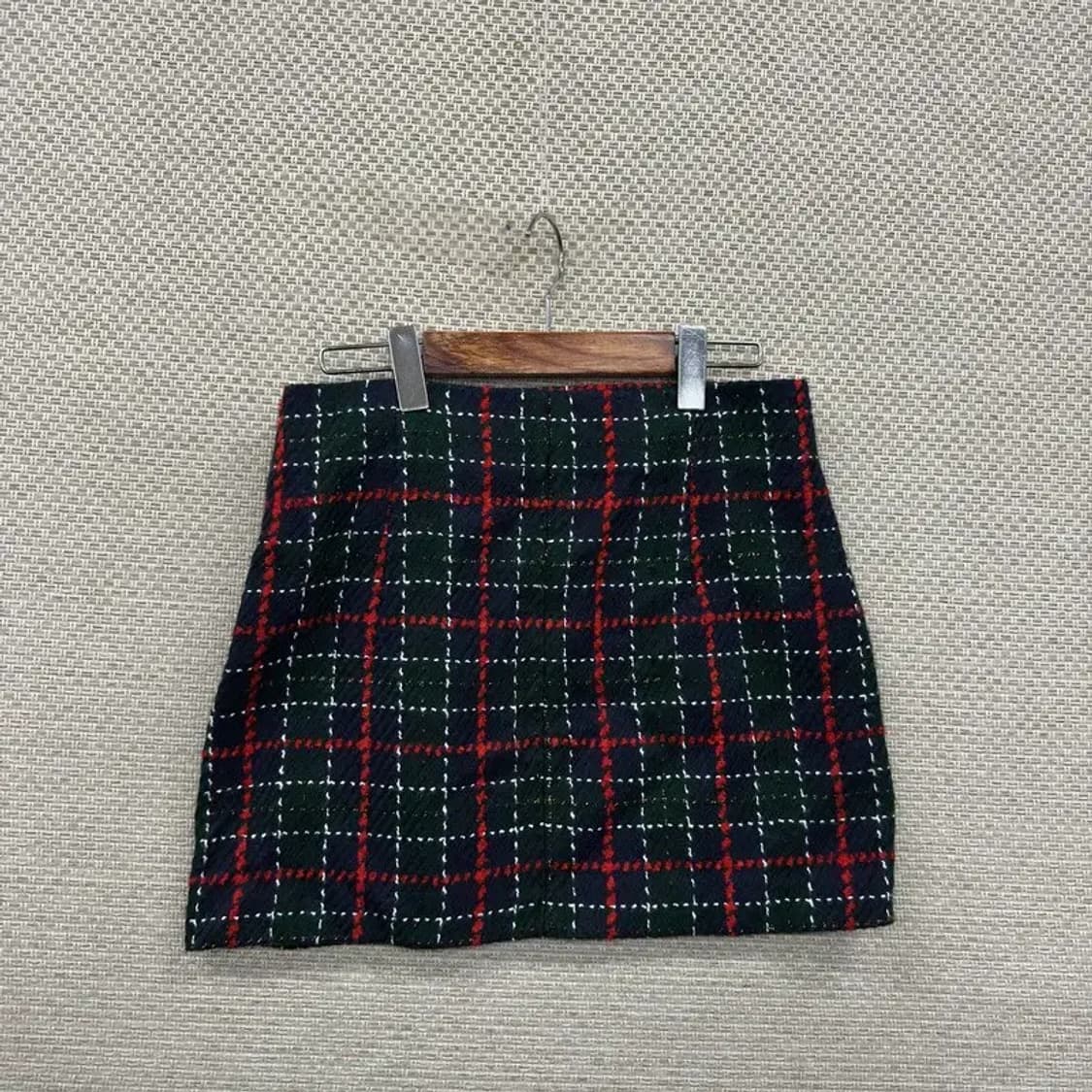 자라 ZARA 연말룩 체크 트위드 스커트 28인치 A00277 상품이미지2