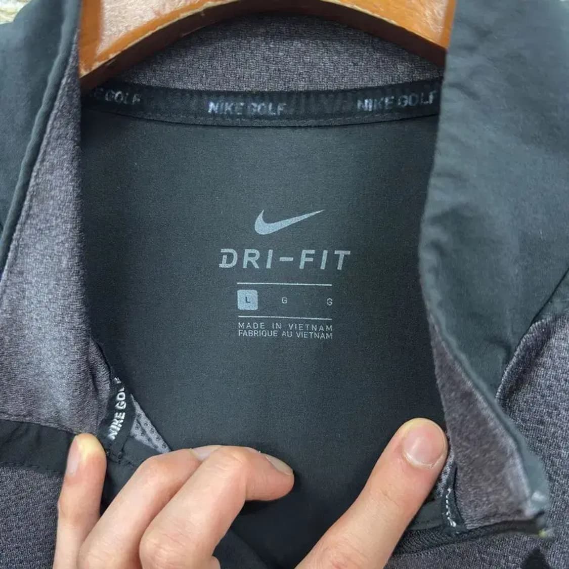 나이키골프 드라이핏 반집업 긴팔 티 100 A00247 상품이미지3