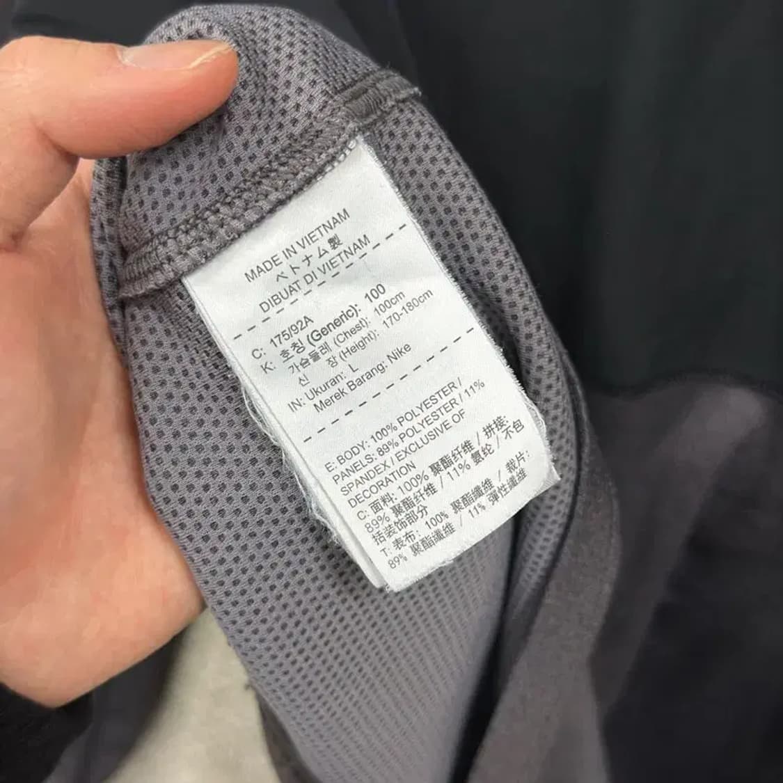 나이키골프 드라이핏 반집업 긴팔 티 100 A00247 상품이미지4