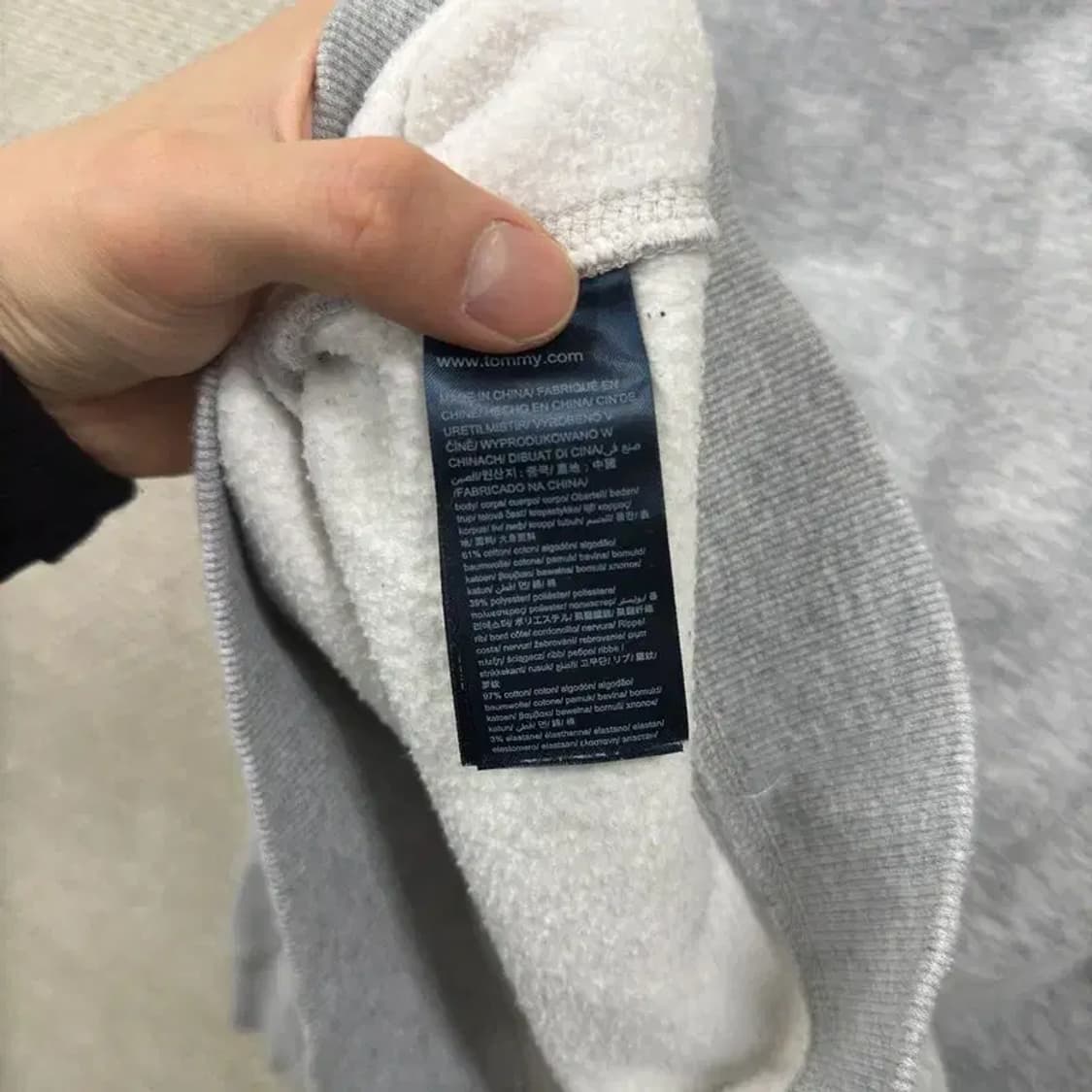 타미힐피거 캐쥬얼 약기모 자수로고 맨투맨 95 A00263 상품이미지4