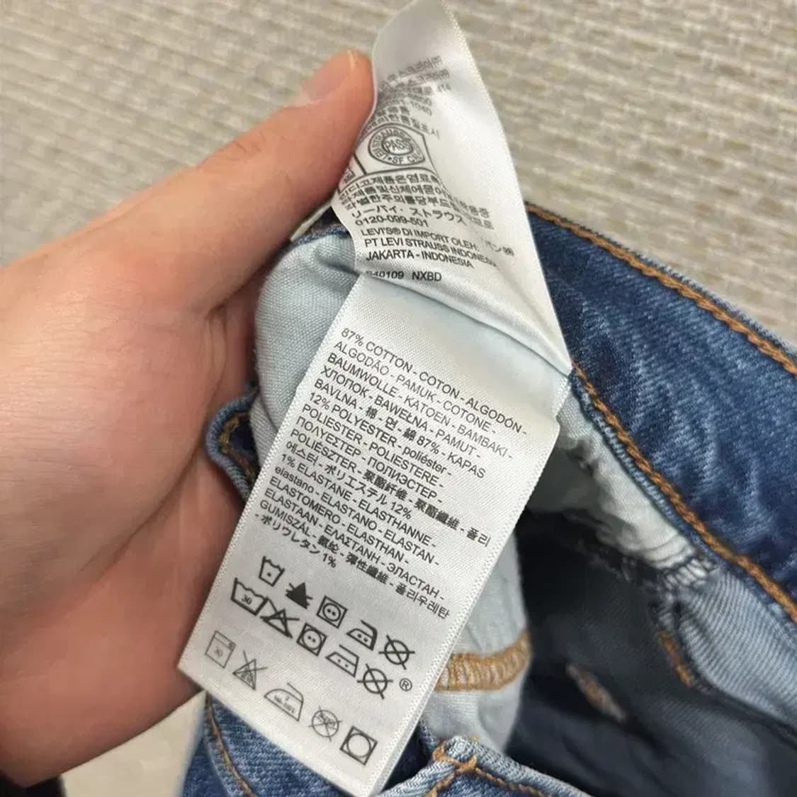 리바이스 데니즌 프롬 스판 데님 청바지 34인치 A00279 상품이미지5