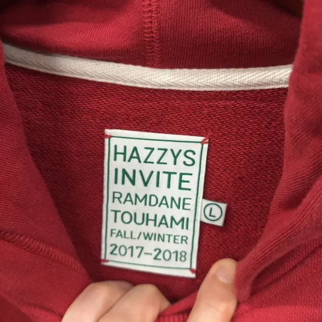 헤지스 자수로고 캐쥬얼 후드티 100 A00332 상품이미지3