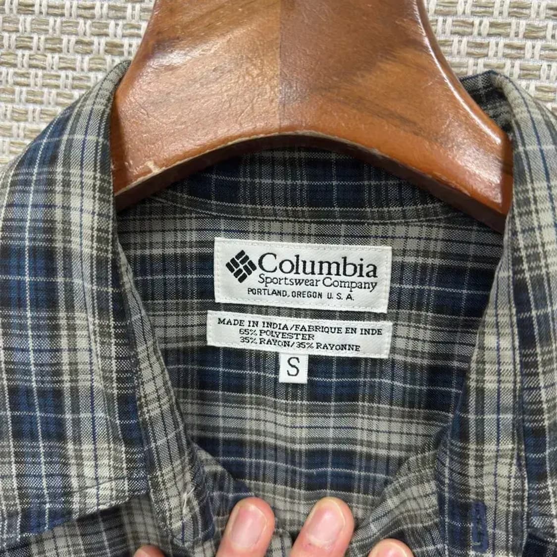 콜럼비아 아웃도어 캐쥬얼 긴팔 체크패턴 오버핏 셔츠 90 A00335 상품이미지3