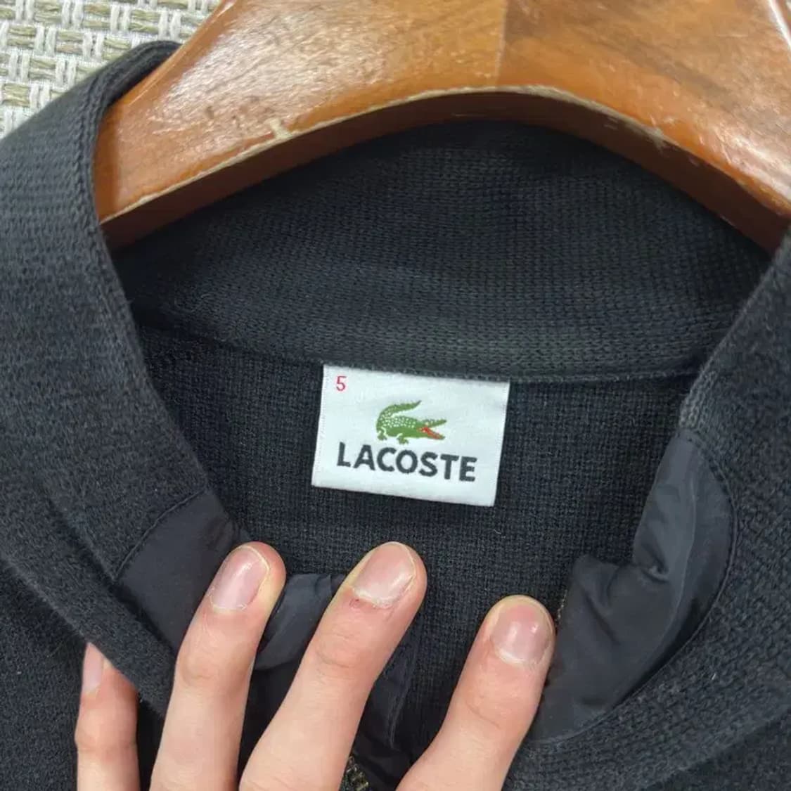 라코스테 캐쥬얼 하이넥 집업 가디건 105 A00342 상품이미지3