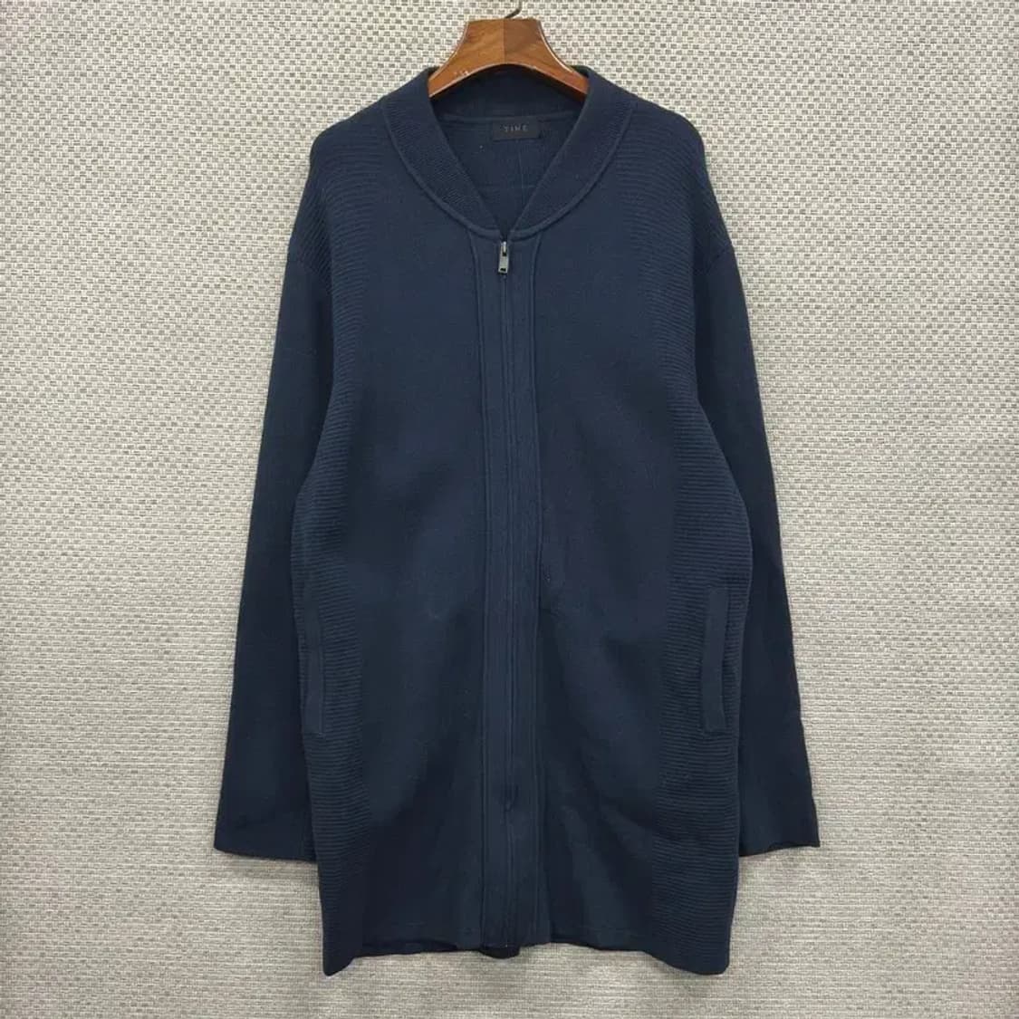 타임 한섬 캐쥬얼 울 혼방 빅포켓 롱 가디건 100 A00343 상품이미지1